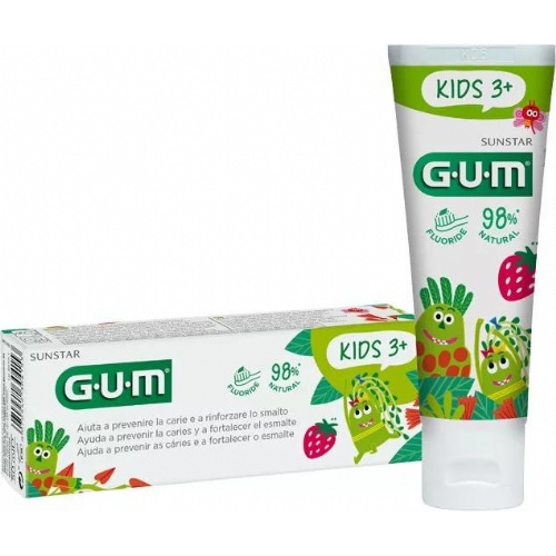 Gum kids pasta dental (1 envase 50 ml sabor fresa)