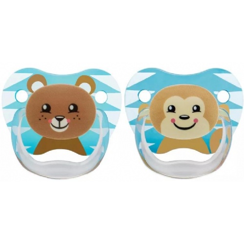 Chupete silicona dr brown´s prevent classic animal faces 6 - 12 meses 2 unidades niño - dr brown´s p