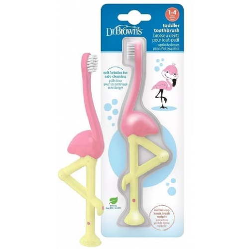 Cepillo dental infantil - dr brown´s (flamenco 1-4 años)