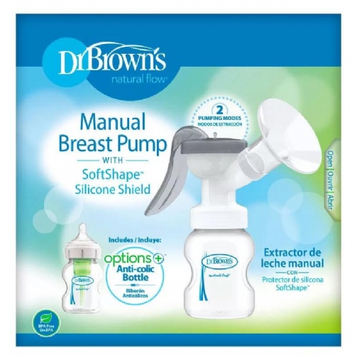 Extractor de leche manual y biberon dr brown`s - dr brown`s