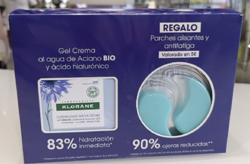 Klorane gel crema al agua aciano (1 envase 50 ml)