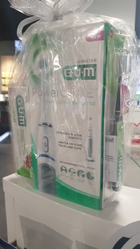 Pack Gum Power carre cepillo eléctrico + gel dentifrico + cepillo sonic + soft picks 