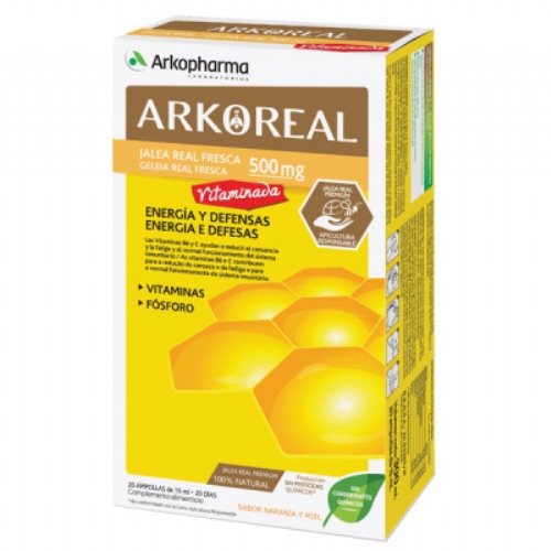 Arkoreal jalea real vitaminada 500 (20 ampollas)