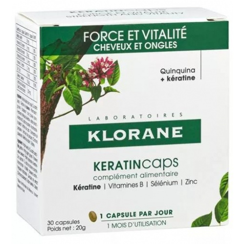 Klorane keratincaps (30 capsulas)