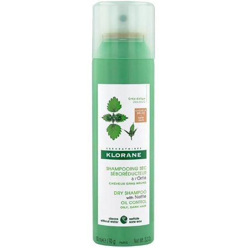 Klorane champu seco al exto de ortiga - cabello castaño o moreno (1 envase 150 ml)