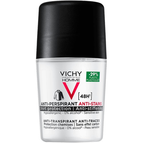 Vichy homme antitranspirante antimanchas hombre (1 roll on 50 ml)