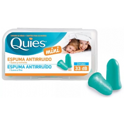 Tapones oidos espuma - quies ms1 (mini 3 pares)