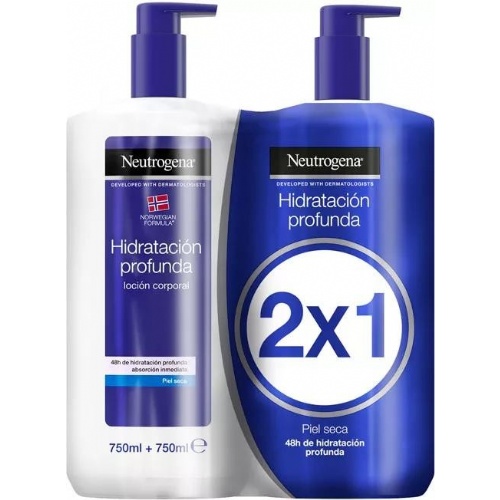 Neutrogena corp locion hidra prof p/seca 750 ml 2x1 dosif az