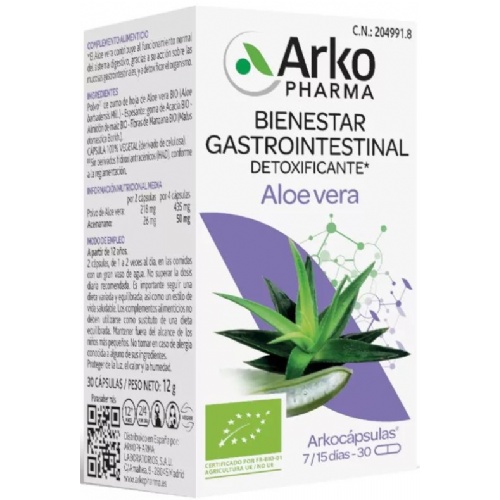 Arkocapsulas aloe vera bio 30 caps