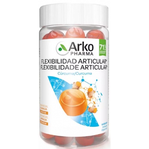 Arkopharma flexibilidad y movilidad articular (60 caramelos de goma sabor naranja)