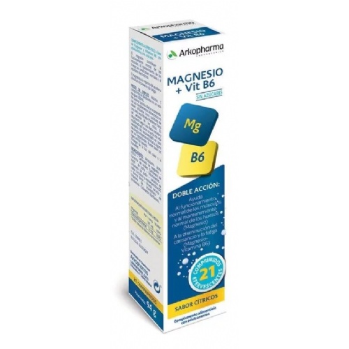 Arkopharma magnesio + vit b6 (21 comprimidos efervescentes)