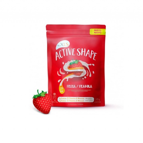 Active shake by xls batido sustitutivo polvo (1 envase 250 g sabor fresa)