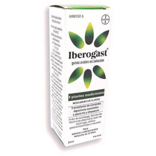 IBEROGAST GOTAS ORALES EN SOLUCION, 1 frasco de 50 ml