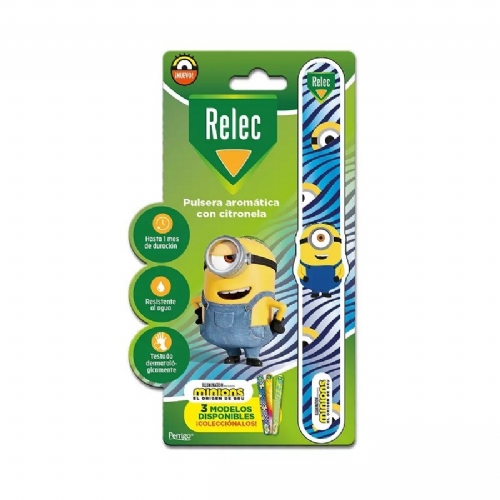 Relec pulsera mosq inf minions azul