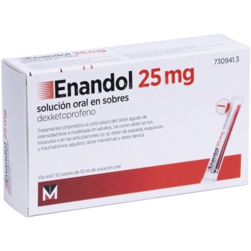 ENANDOL 25 MG SOLUCION ORAL EN SOBRES 10 sobres