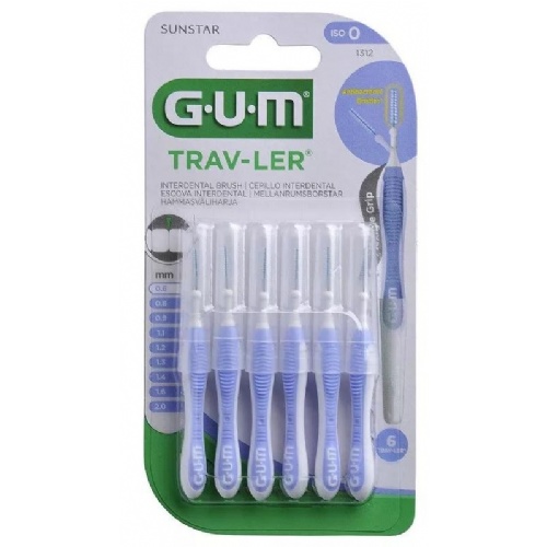 Cepillo interdental - gum 1312 trav-ler (0.6 mm 6 unidades)
