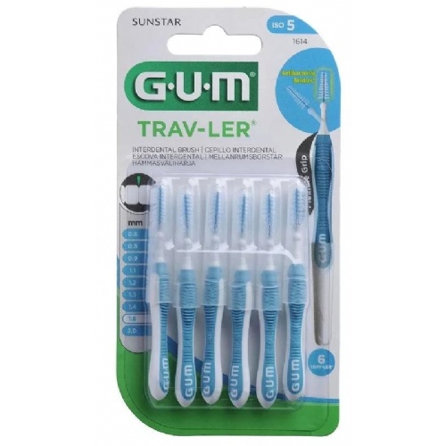 Cepillo interdental - gum 1614 trav-ler (conico 1.6 mm 6 u)