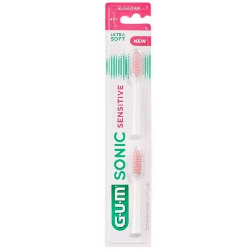 Cepillo dental a pilas - gum sensivital sonic (2 recambios)