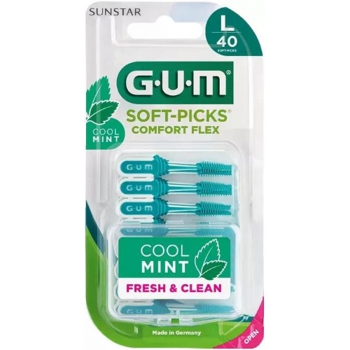 Cepillo interdental - gum soft-picks comfort flex mint (talla l 40 unidades)