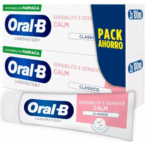 Oral-b pasta sensibilidad & encias calm original  2 tubos 75 ml pack ahorro