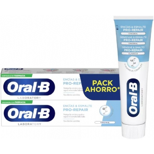 Oral-b encias y esmalte pro-repair (2 tubos 100 ml pack ahorro)