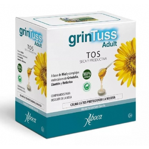Grintuss adult con poliresin (20 comprimidos)