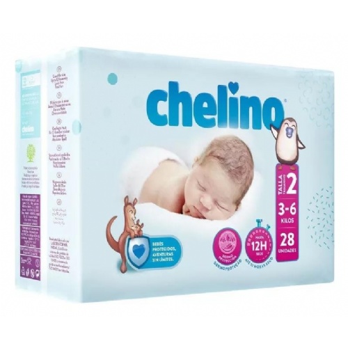 Chelino fashion & love pañal infantil (t- 2 (3 - 6 kg) 28 pañales)