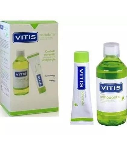 Vitis orthodontic pasta dentifrica y colutorio (pack)