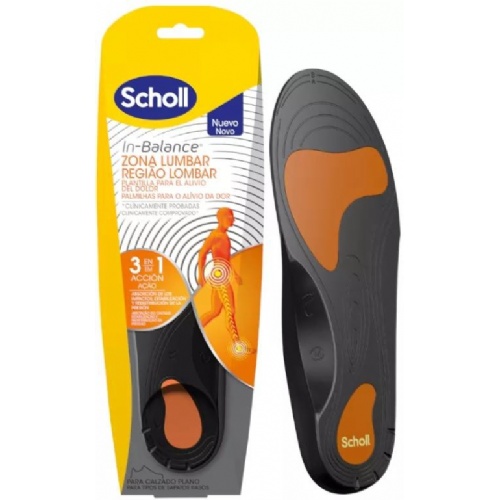 Plantillas zona lumbar - scholl in-balance (talla l 1 par)
