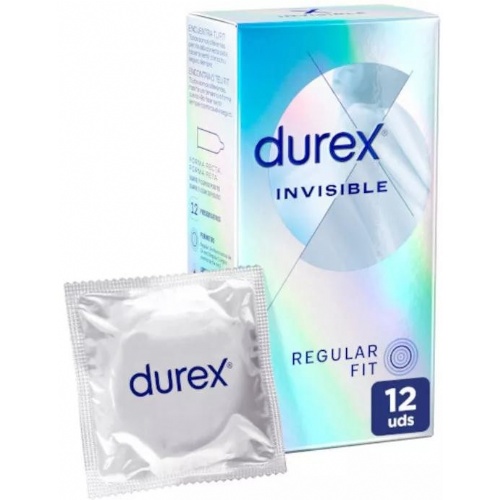 Durex invisible extra fino extra sensitivo - preservativos (12 u)