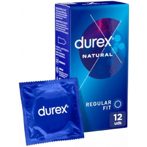Durex natural plus - preservativos (12 u)