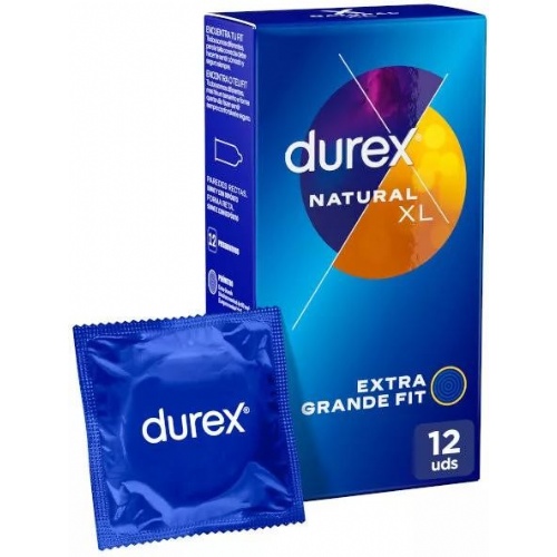 Durex natural xl - preservativos (12 u)