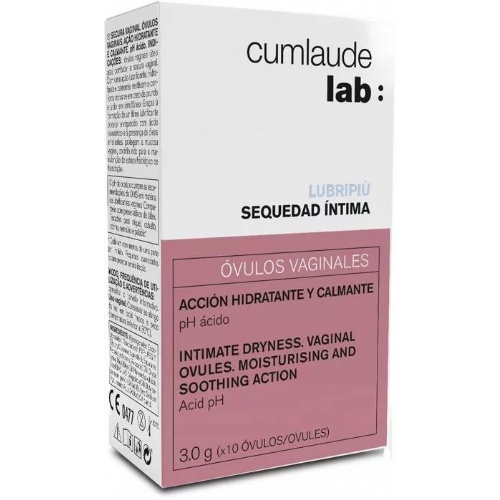 Cumlaude lab: lubripiu ovulos vaginales (10 unidades)