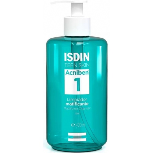Isdin oily skin acniben limpiador matificante gel  1 frasco 400 ml