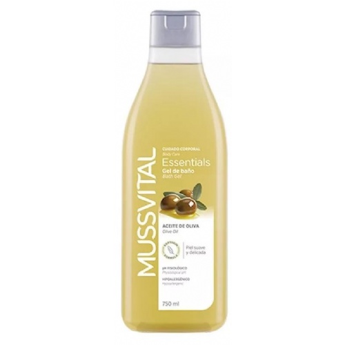 Mussvital essentials gel baño aceite de oliva (750 ml)