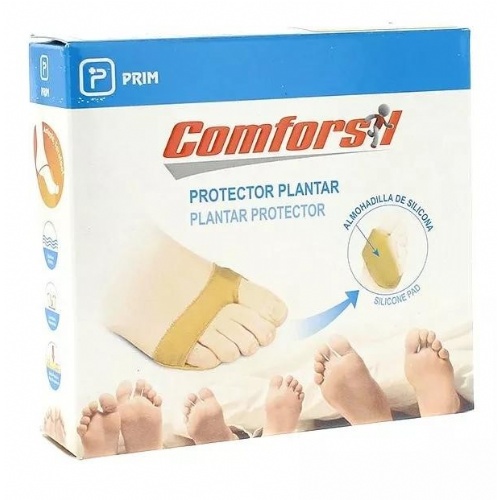Protector plantar con almohadilla comforsil silicona 2 unidades talla s cc256s - comforsil silicona