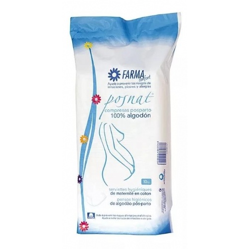 Compresas higienicas femeninas posparto - farmaconfort posnat (10 u)