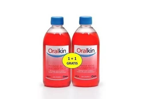 Oralkin enjuage 500 ml pack 2x1