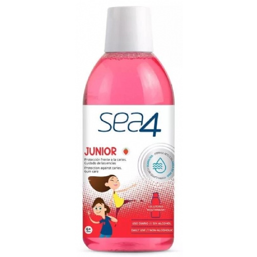Sea4 colutorio junior +6 años fresa 500 ml