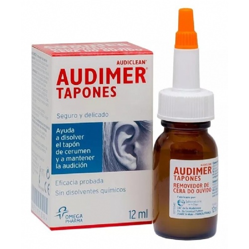 Audimer audiclean tapones solucion - limpieza oidos (12 ml)