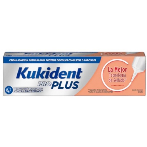 Kukident pro plus la mejor tecnologia de sellado (1 envase 40 g)