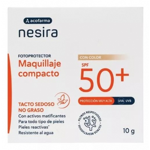 Acofarderm spf 50+ maquillaje compacto (1 envase 10 g)