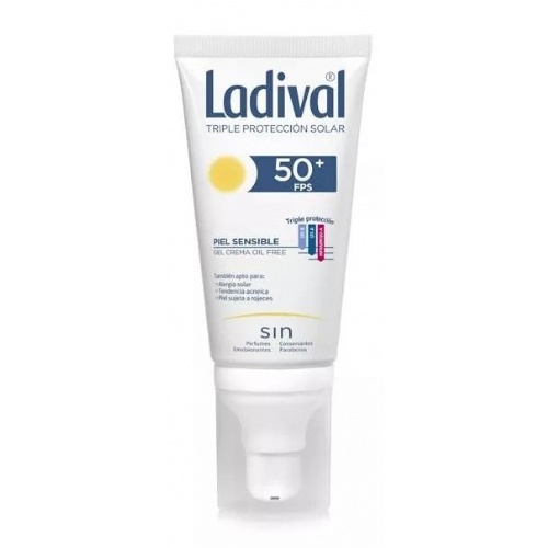 Ladival facial piel sensible fps 50+ (gel-crema 50 ml)