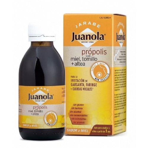 Juanola propolis jarabe con miel tomillo y altea (1 envase 150 ml sabor miel)