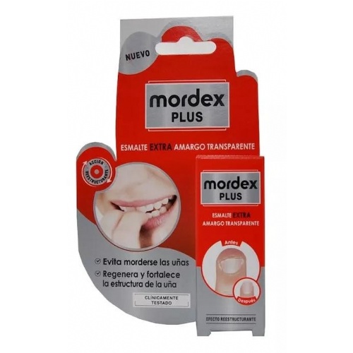 Mordex plus esmalte amargo transparente (con pincel 9 ml)