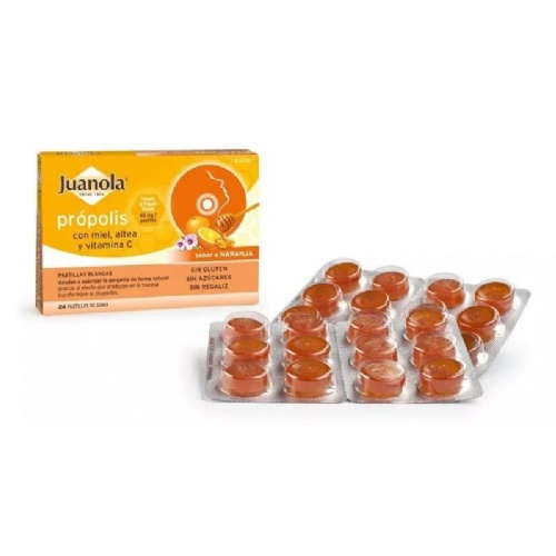 Juanola propolis pastillas naranja (24 pastillas)