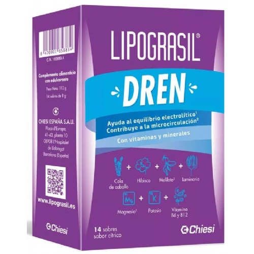 Lipograsil dren (8g 14 sobres citricos)