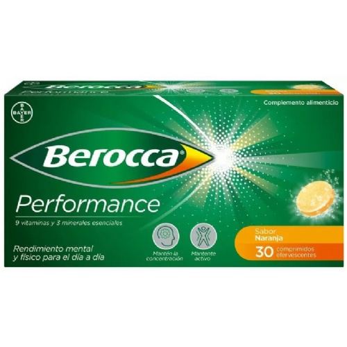 Berocca performance (naranja 30 comprimidos efervescentes)