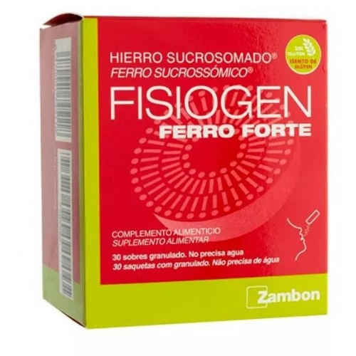 Fisiogen ferro forte sobres (30 sobres)