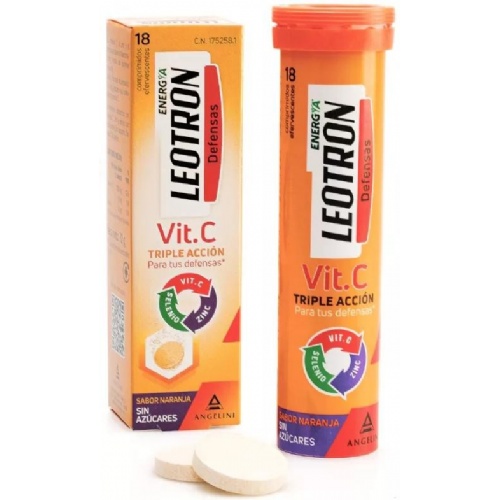 Leotron vitamina c (18 comprimidos efervescentes)